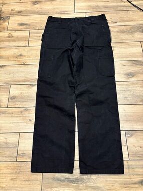 Brahma Heavyweight Black Duck Canvas Carpenter Work Pants Utility Pockets 34x32